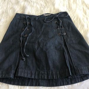 Free People only worn once jean skirt